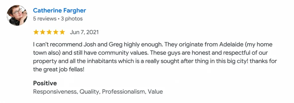 Catherine Fargher Google Review for Easipoint